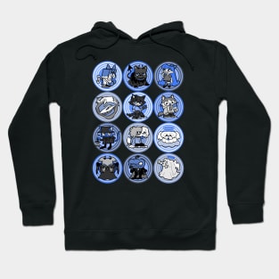 Halloween friends (blue) Hoodie